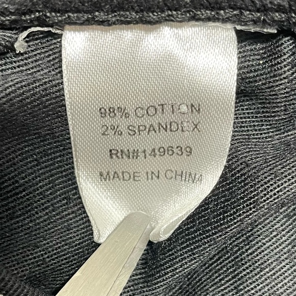 Preme Men’s Black 42x34 Devotion Moto Distressed Skinny Jean Red White Stripes - Picture 11 of 13